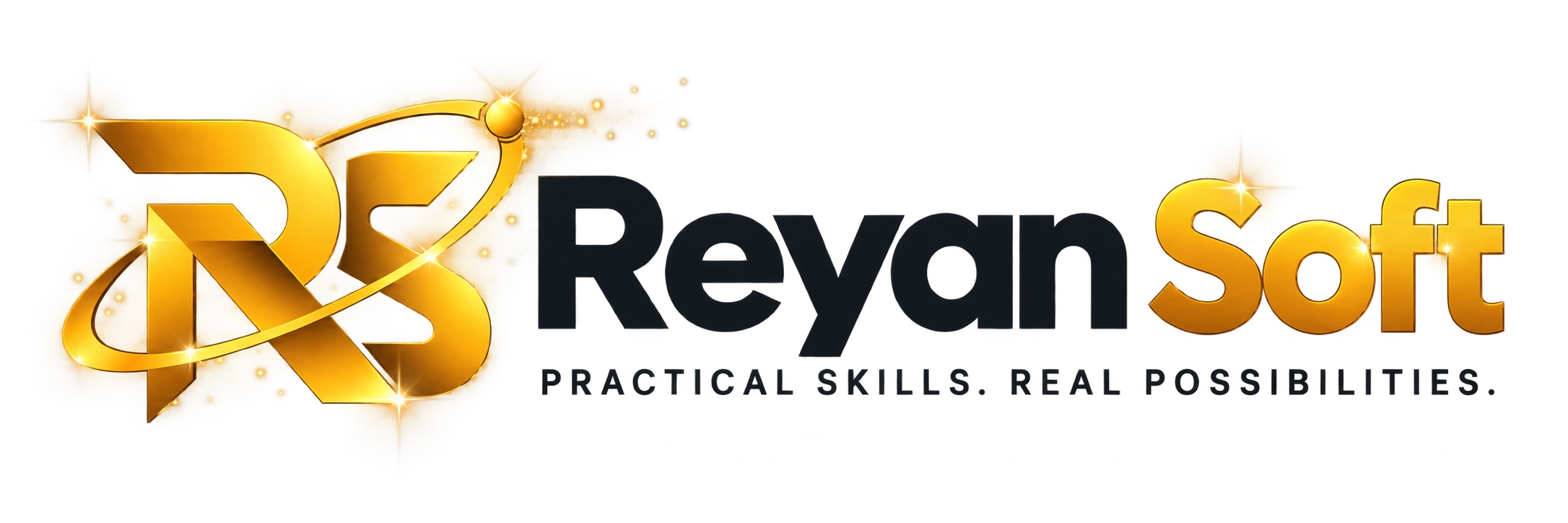 ReyanSoft gold logo